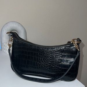 Black snake print purse small